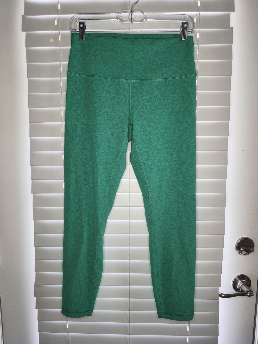 Lululemon Wunder Train High Rise Tight 25" Maldives Green Leggings Womens Sz 10